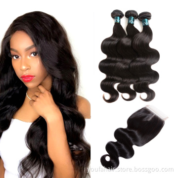 Wholesale 12A Virgin Human Hair Raw Cuticle Aligned Hair Body Wave Mink Remy Hair 3 Bundles With HD Lace Frontal Closure Vendor